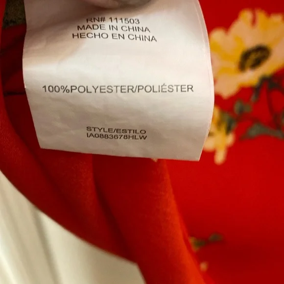 Lily White floral top size L - Picture 5 of 6